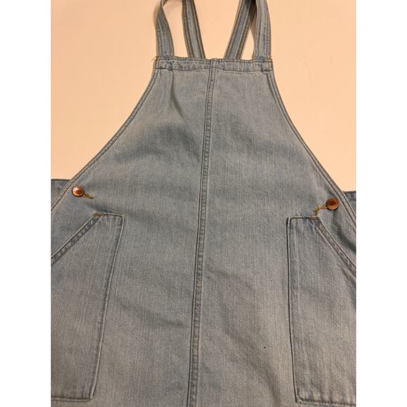 Universal Threads Women's Denim Overall Dress Size M Light Wash Pockets - Picture 2 of 5